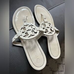 Tory Burch Miller Sandals White